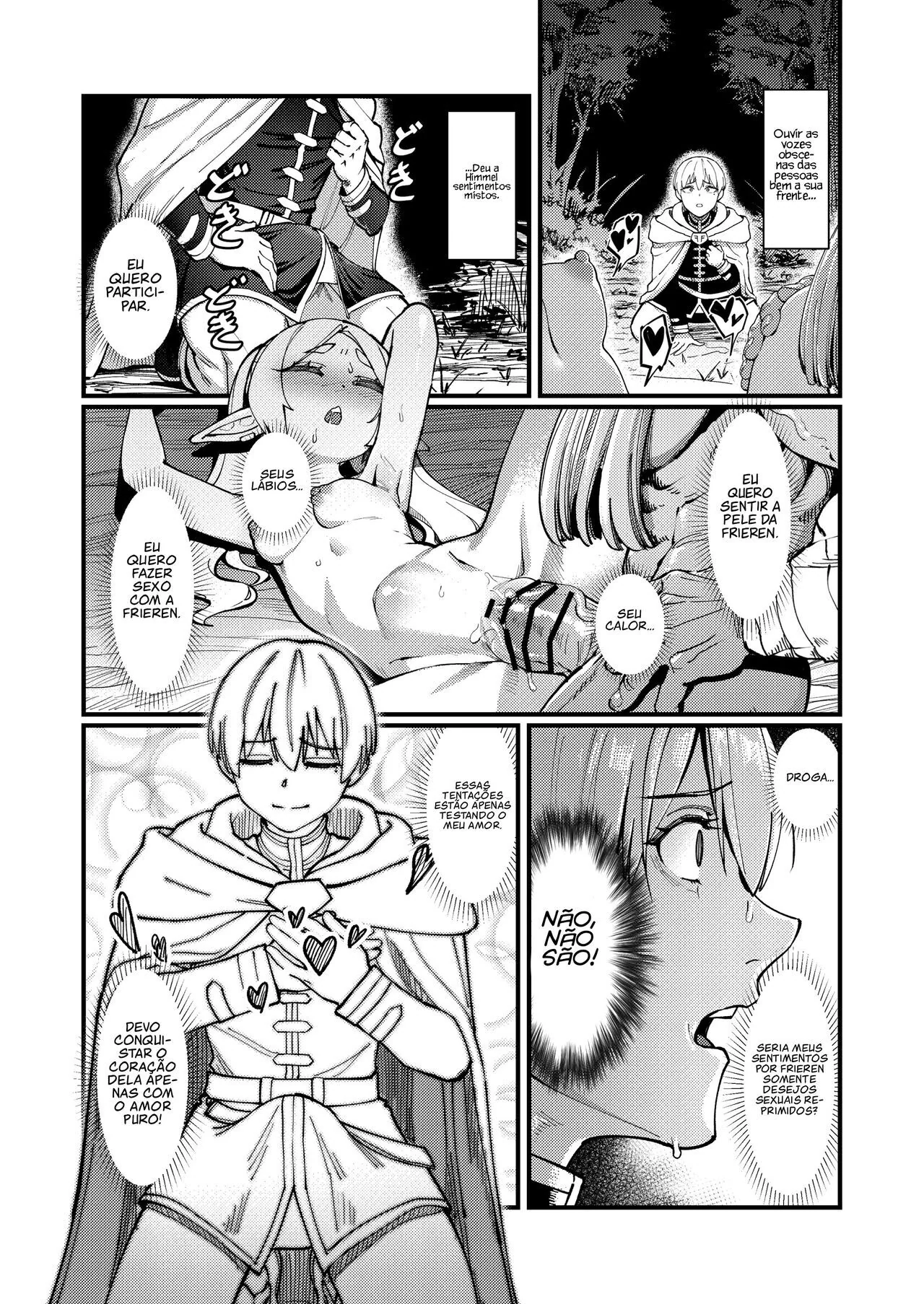 Elfeta Piranha Rebolando na Rola do Sortudo – Sousou No Frieren Hentai HQ Brasileiro