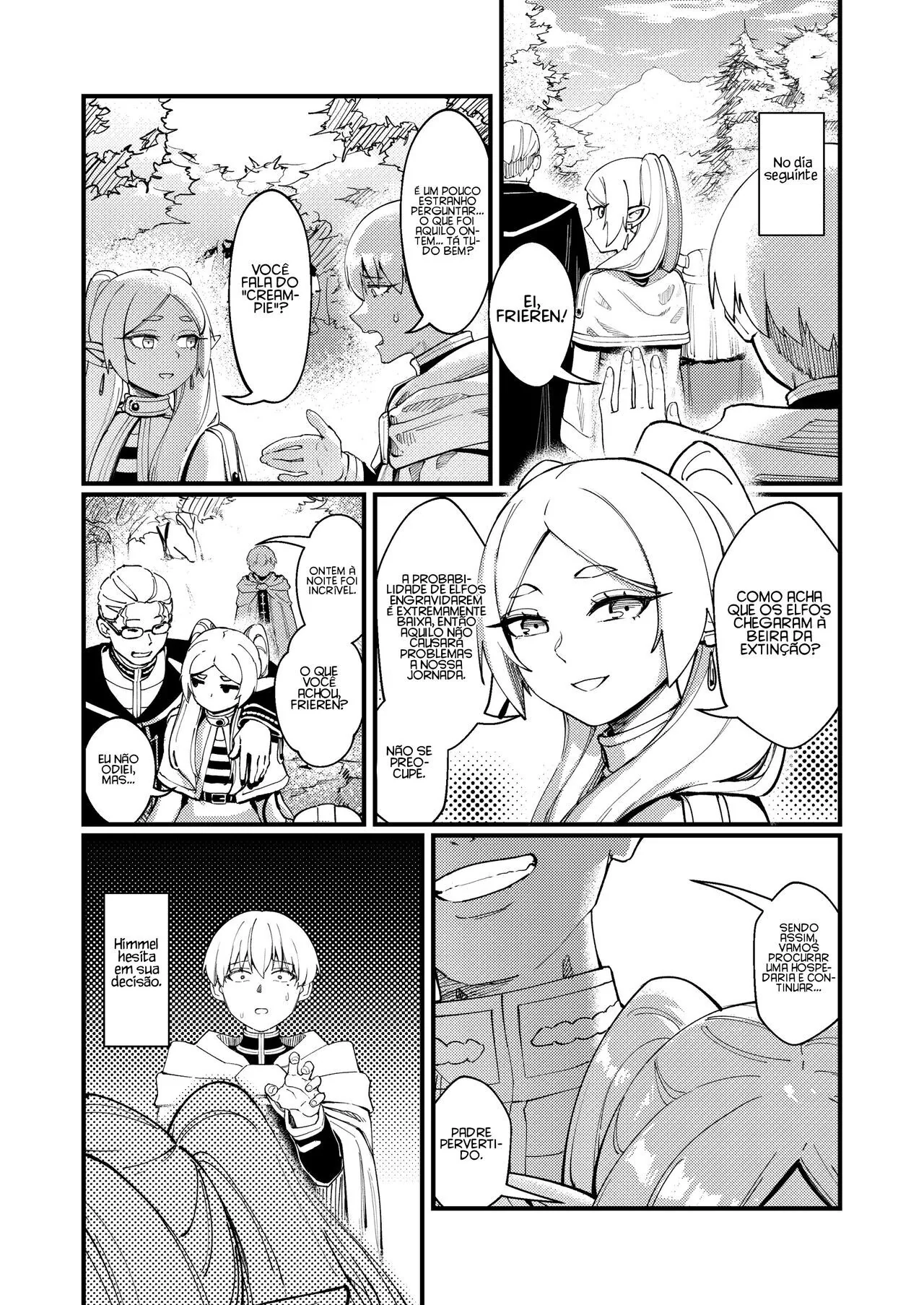 Elfeta Piranha Rebolando na Rola do Sortudo – Sousou No Frieren Hentai HQ Brasileiro