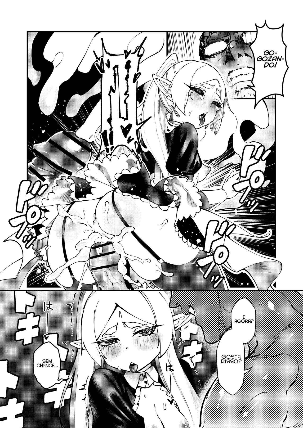Elfeta Piranha Rebolando na Rola do Sortudo – Sousou No Frieren Hentai HQ Brasileiro