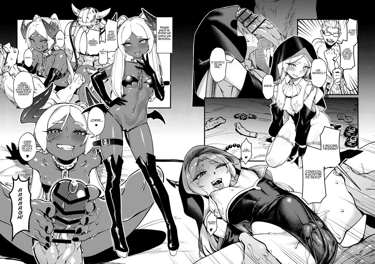 Elfeta Piranha Rebolando na Rola do Sortudo – Sousou No Frieren Hentai HQ Brasileiro