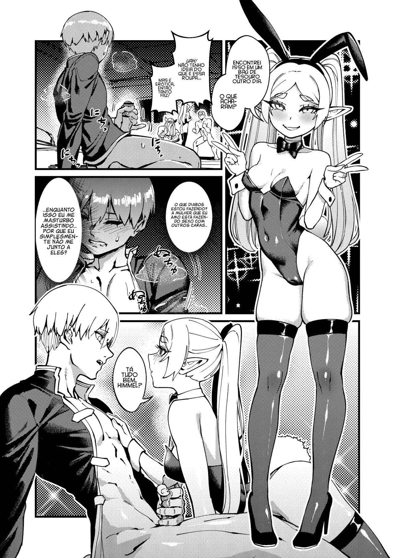Elfeta Piranha Rebolando na Rola do Sortudo – Sousou No Frieren Hentai HQ Brasileiro