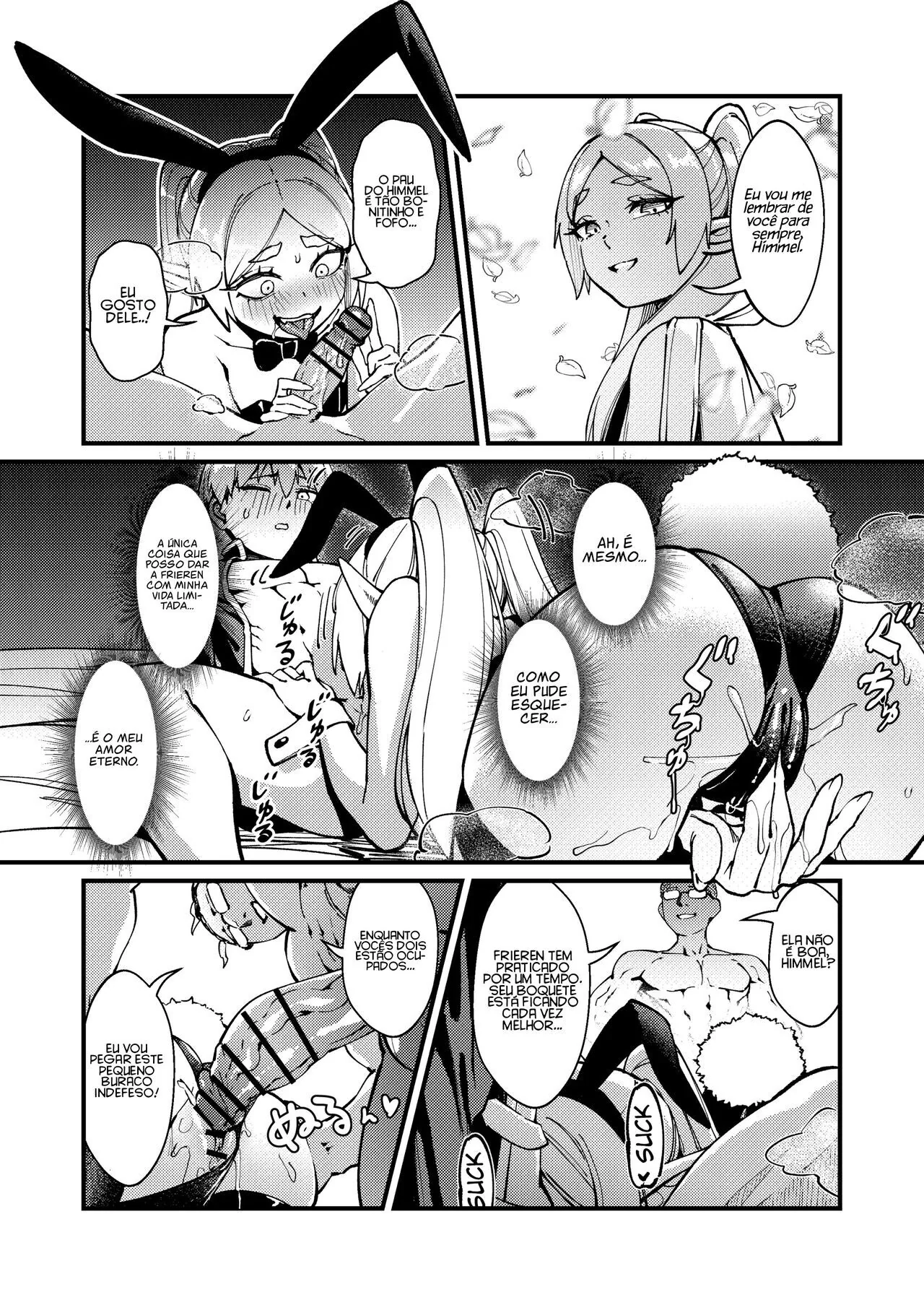 Elfeta Piranha Rebolando na Rola do Sortudo – Sousou No Frieren Hentai HQ Brasileiro