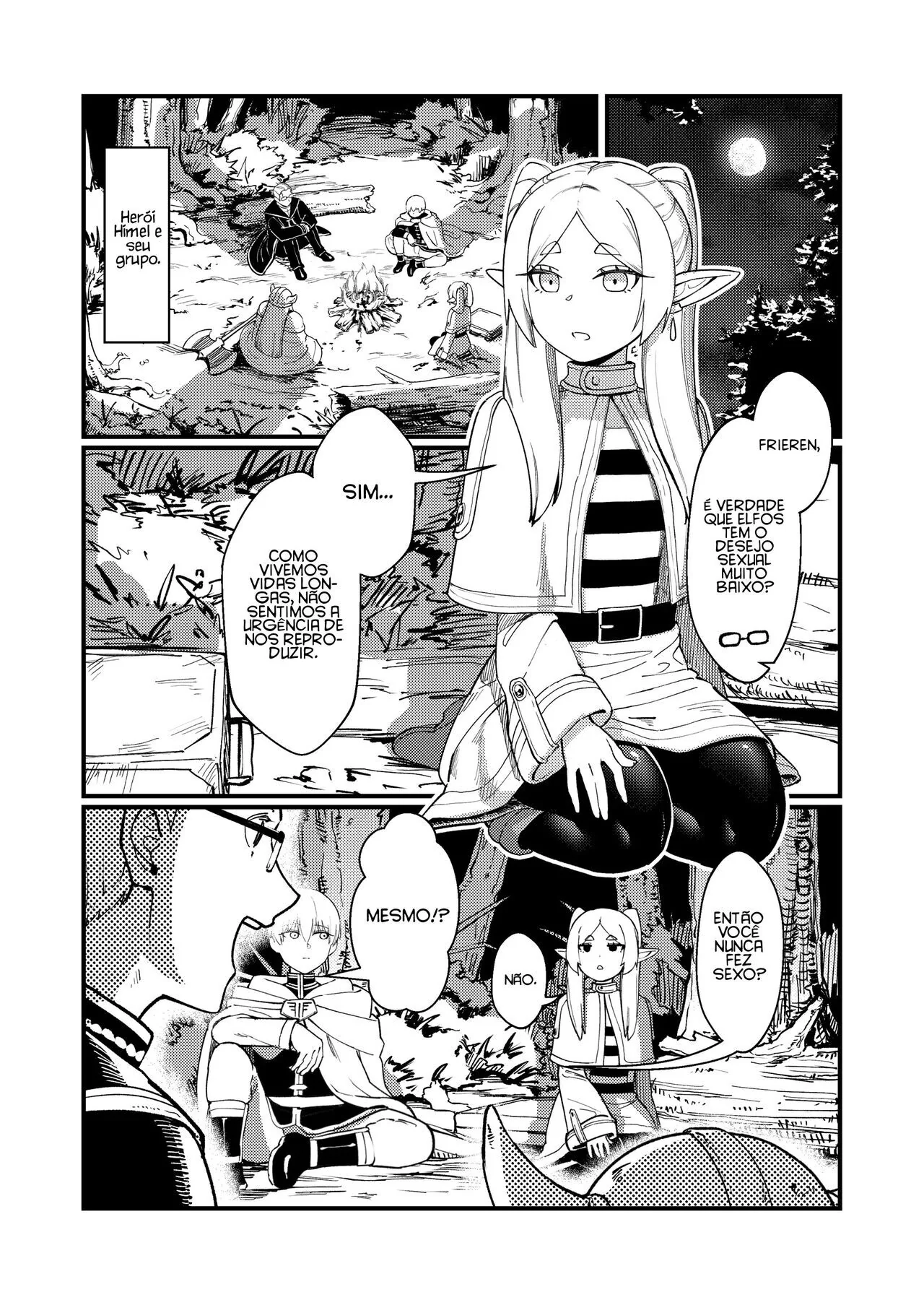 Elfeta Piranha Rebolando na Rola do Sortudo – Sousou No Frieren Hentai HQ Brasileiro