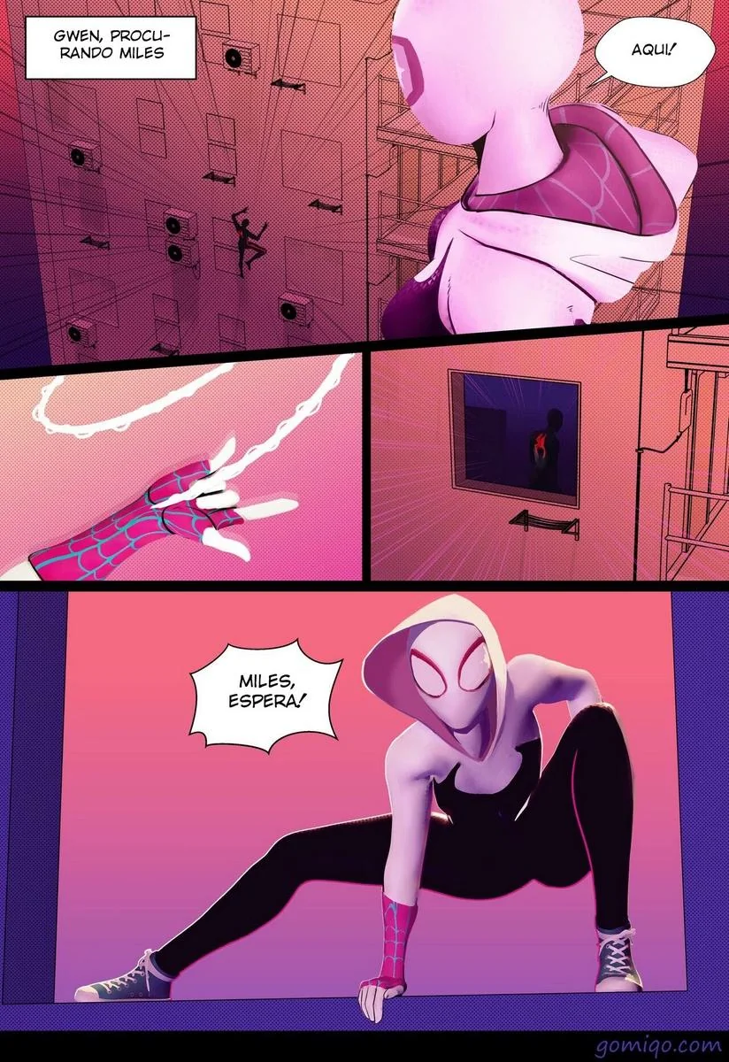 Spider-Gwen e Homem-Aranha: Reencontro Quente em Hentai HQ Brasileiro