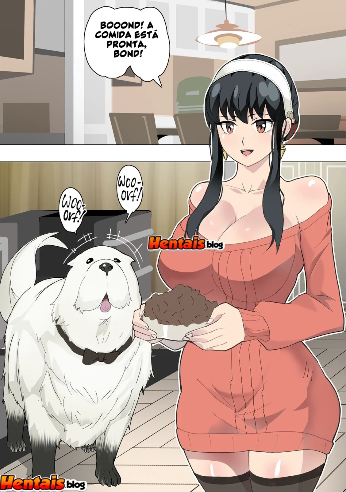 Dog x Family: Piranha alimenta cachorro antes de usar sua pica – Hentai HQ