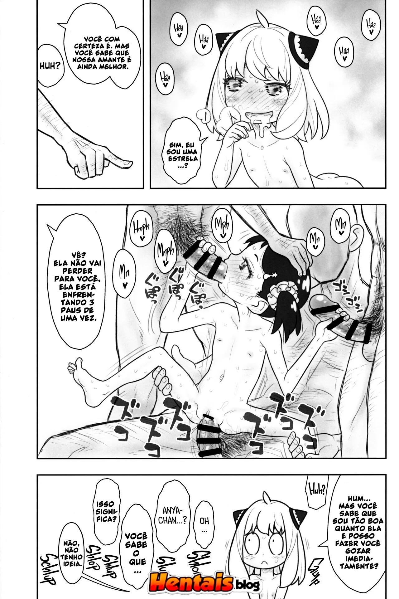 Loli Piranha Leva Piroca na Buceta em HQ Brasileiro