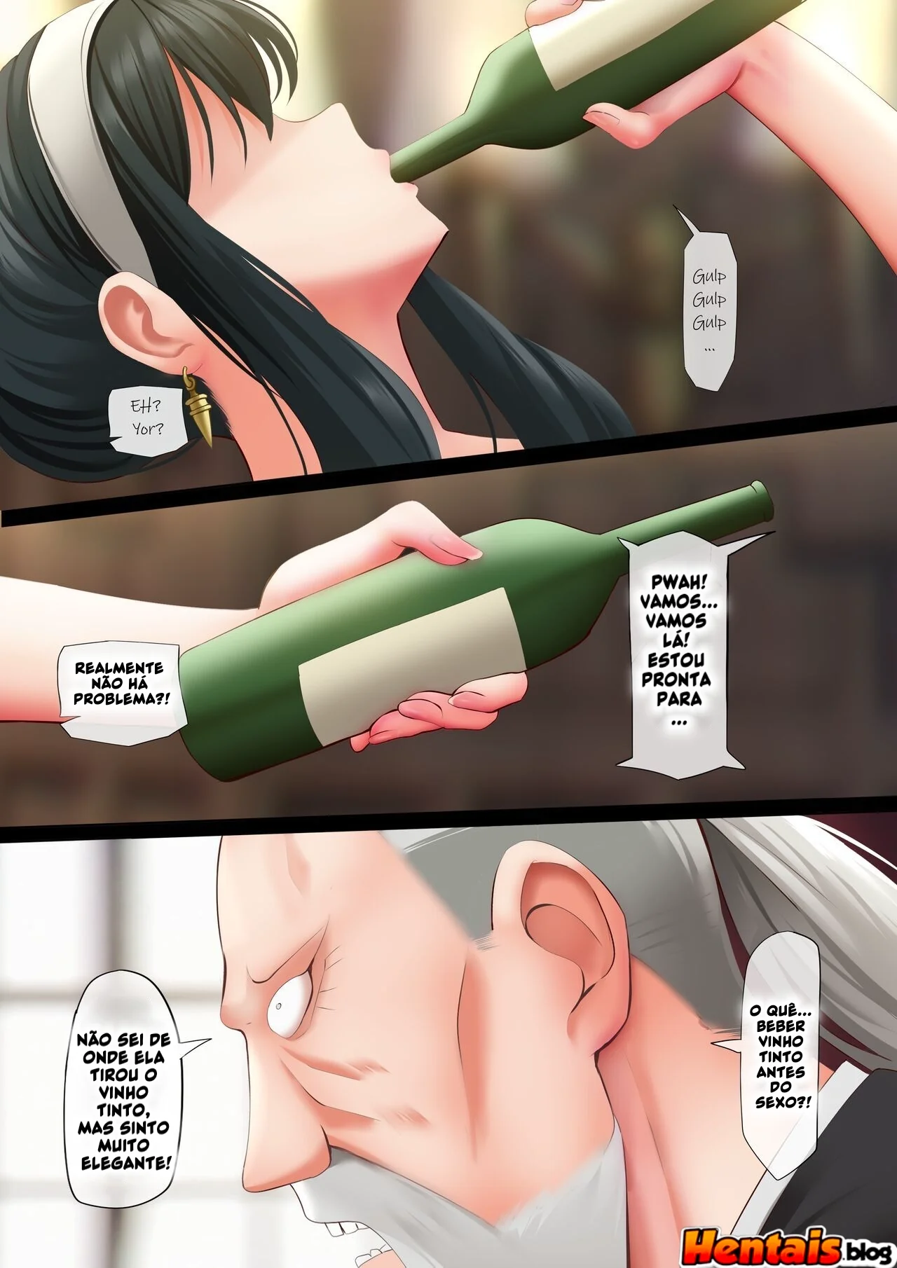 Spy x family Hentai: yor forger x loid forger – Bebida Safada em Ação! Em Hentai HQ Brasileiro