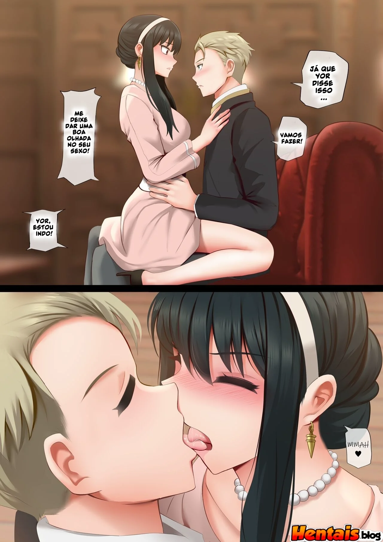 Spy x family Hentai: yor forger x loid forger – Bebida Safada em Ação! Em Hentai HQ Brasileiro
