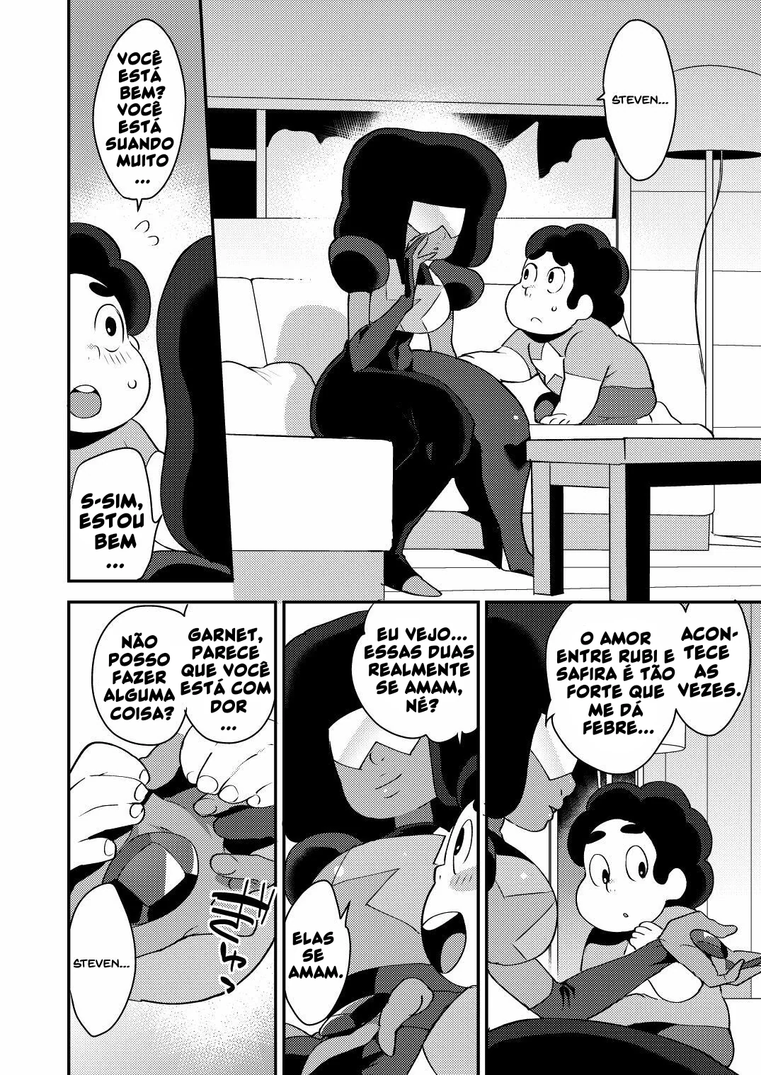 Steven Universe Hentai: Gemendo de Prazer em Hentai HQ