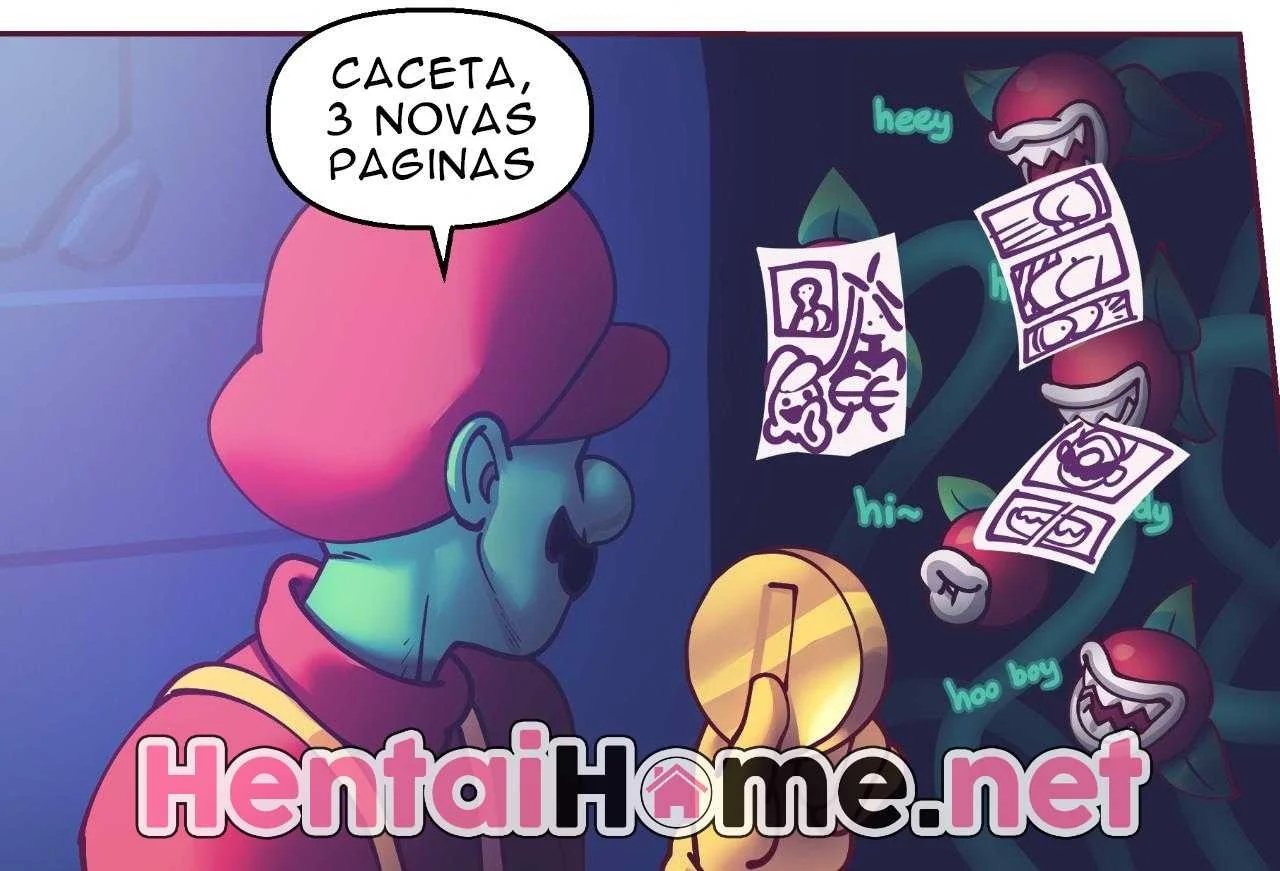 Super Mario arrombando a buceta da Princesa Peach em Hentai HQ!