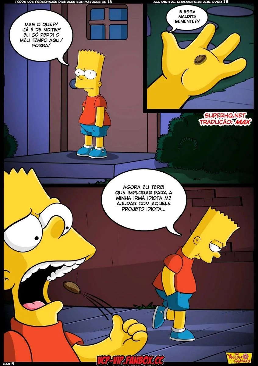 Bart Fodendo a Buceta da Professora gostosa em HQ Brasileiro