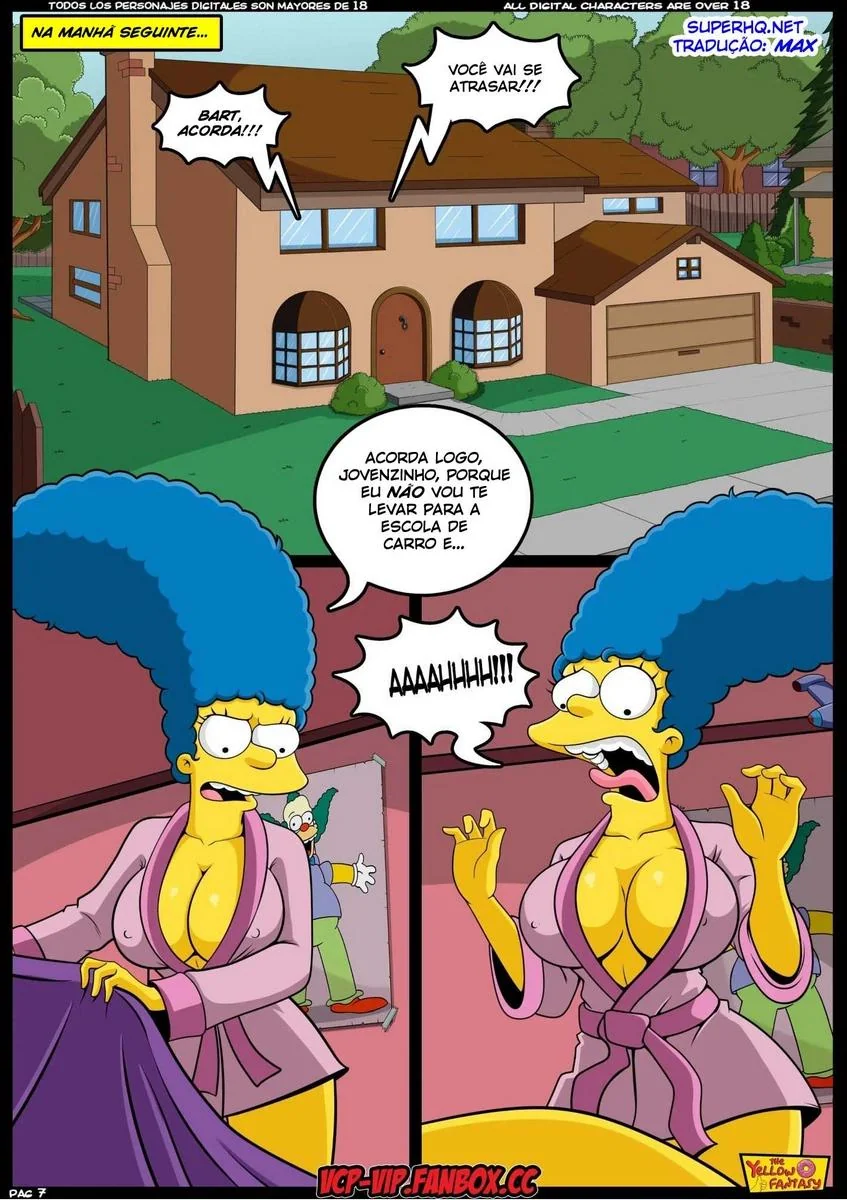 Bart Fodendo a Buceta da Professora gostosa em HQ Brasileiro