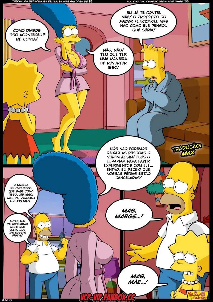 Bart Fodendo a Buceta da Professora gostosa em HQ Brasileiro