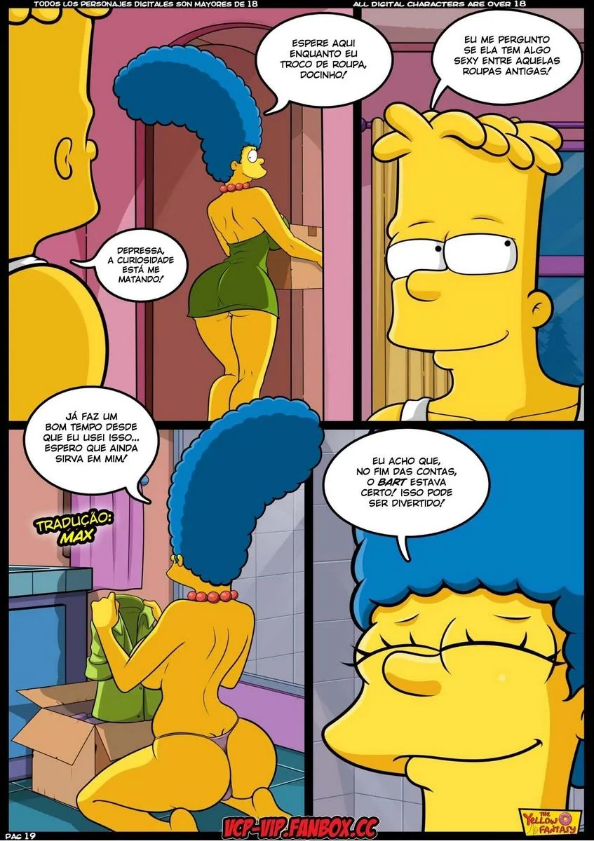 Bart Fodendo a Buceta da Professora gostosa em HQ Brasileiro