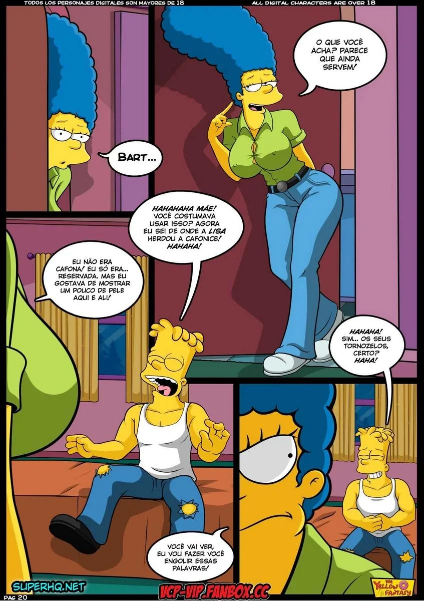 Bart Fodendo a Buceta da Professora gostosa em HQ Brasileiro
