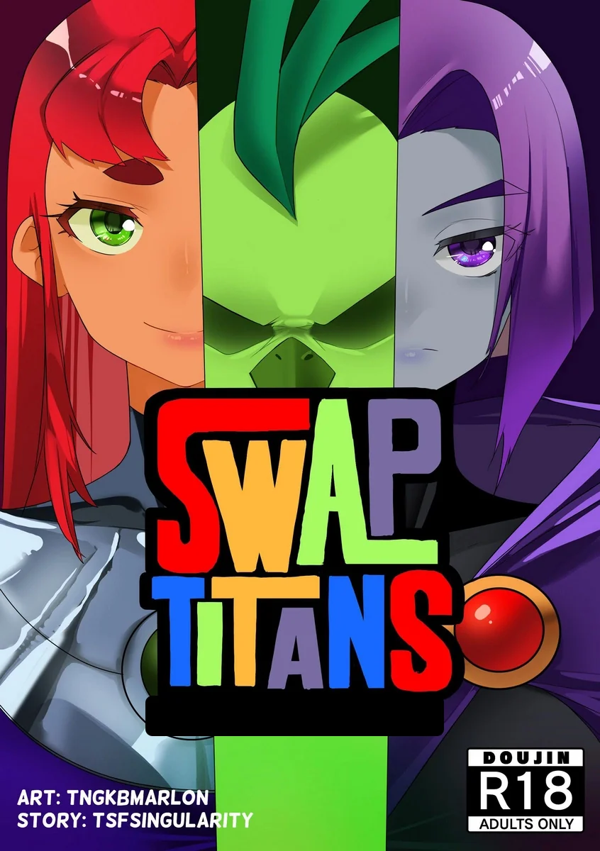 Troca de Corpos no Teen Titans: Mutano e Ravena Exploram seus Desejos Mais Obscuros” em hentai HQ