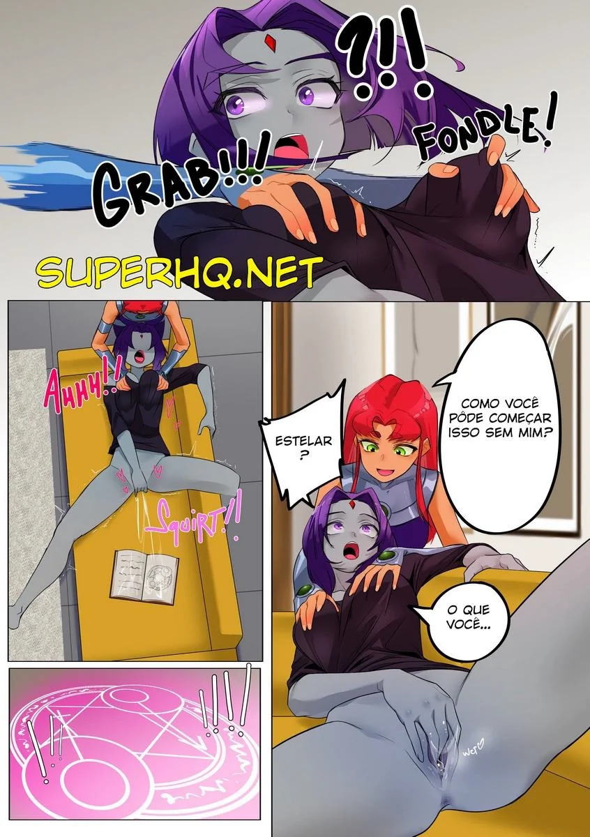 Troca de Corpos no Teen Titans: Mutano e Ravena Exploram seus Desejos Mais Obscuros” em hentai HQ