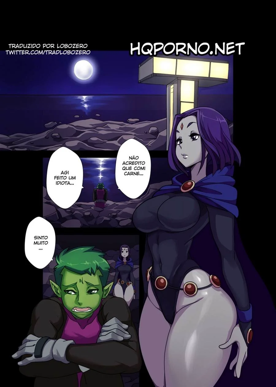 Teen Titans Hentai: Mutano Enfia a Piroca na Buceta da Piranha Ravena Em Hentai HQ