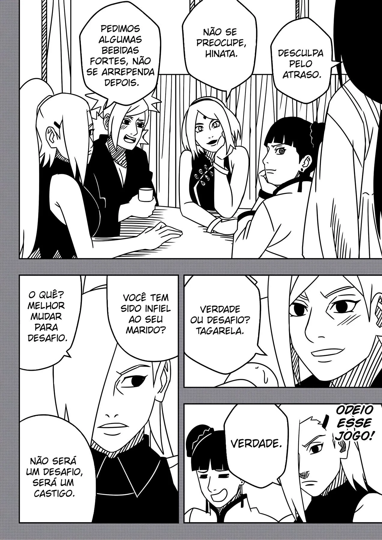 Naruto o puto safado traiendo Hinata e Sakura em Hentai HQ Brasileiro