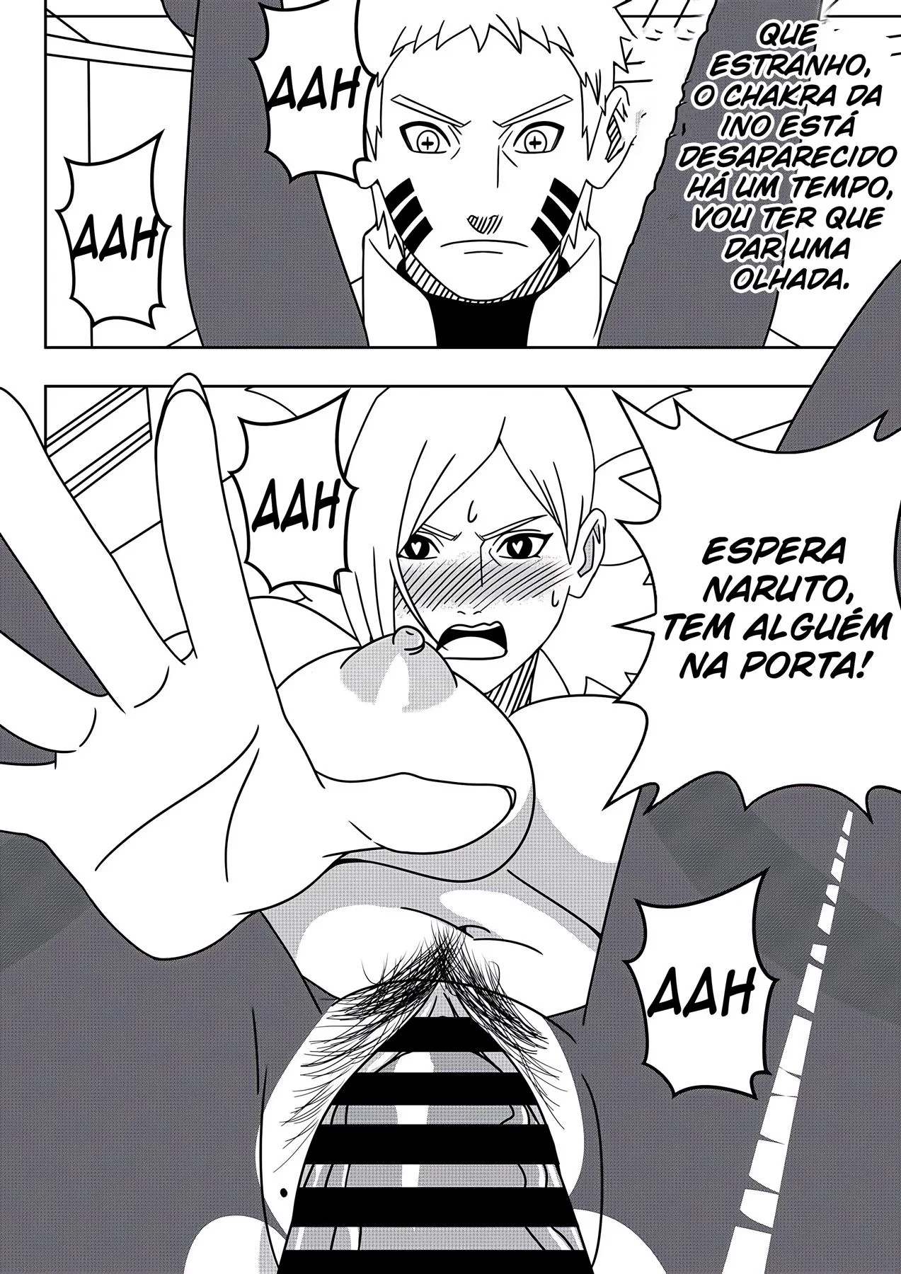 Naruto o puto safado traiendo Hinata e Sakura em Hentai HQ Brasileiro