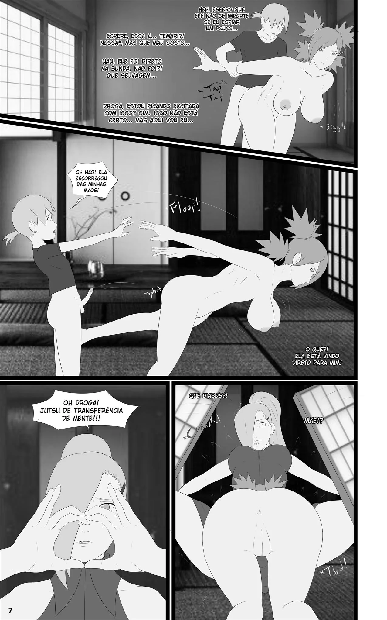 Boruto – Seduzindo todas as piranhas da vila em hentai HQ brasileiro