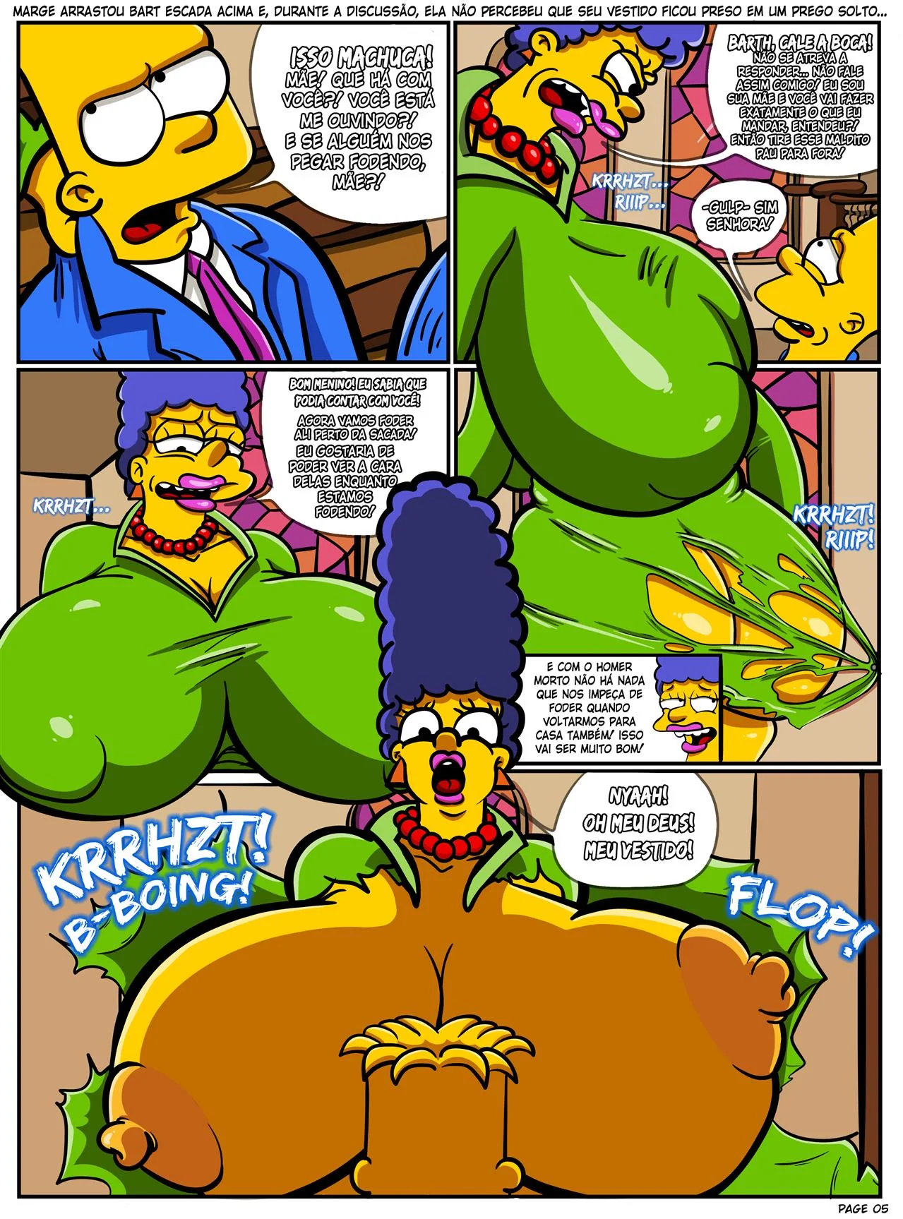 Marge Simpson: Piranha Insatisfeita em Hentai HQ Brasileiro