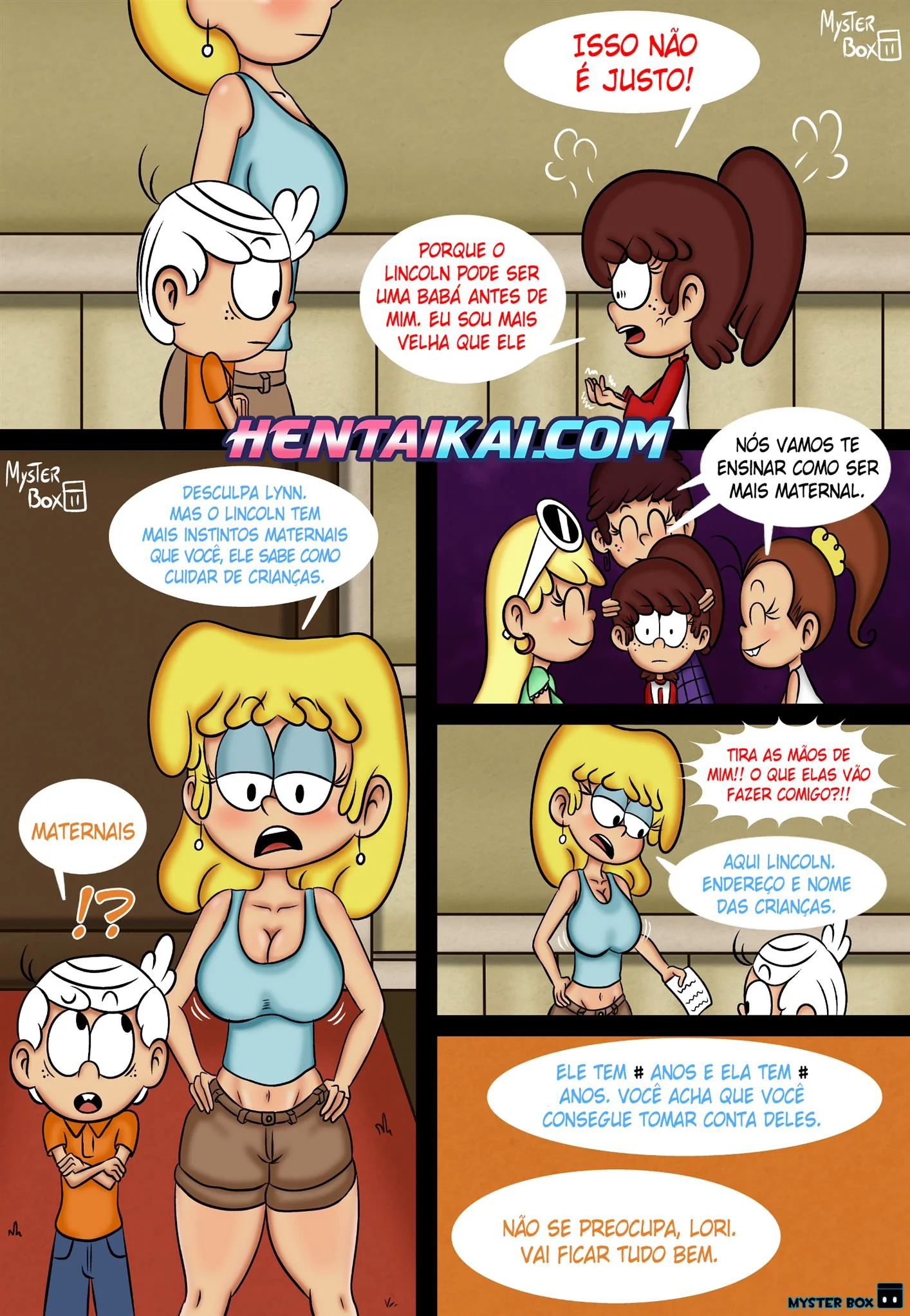 A Babá Safada do Lincoln – Hentai em HQ Brasileiro