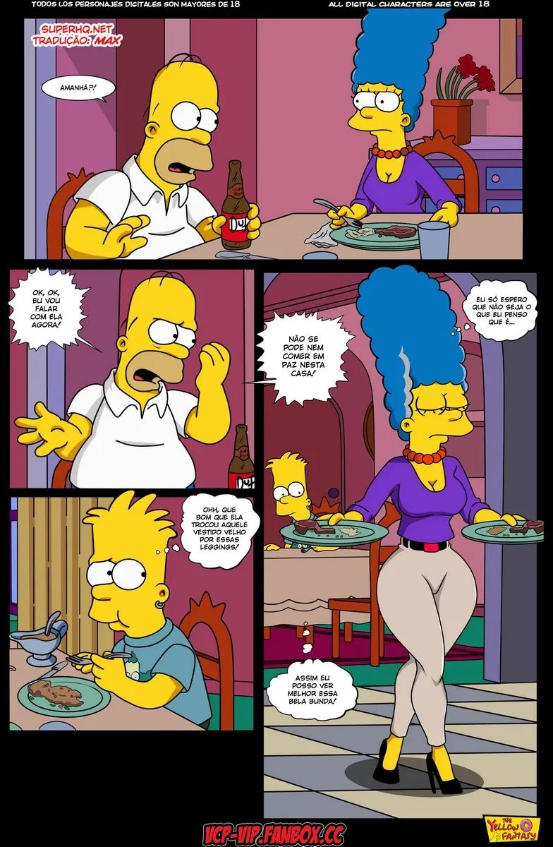 A Piranha da Marge Descobre o Segredo da Lisa – HQ dos Simpsons em Hentai Brasileiro
