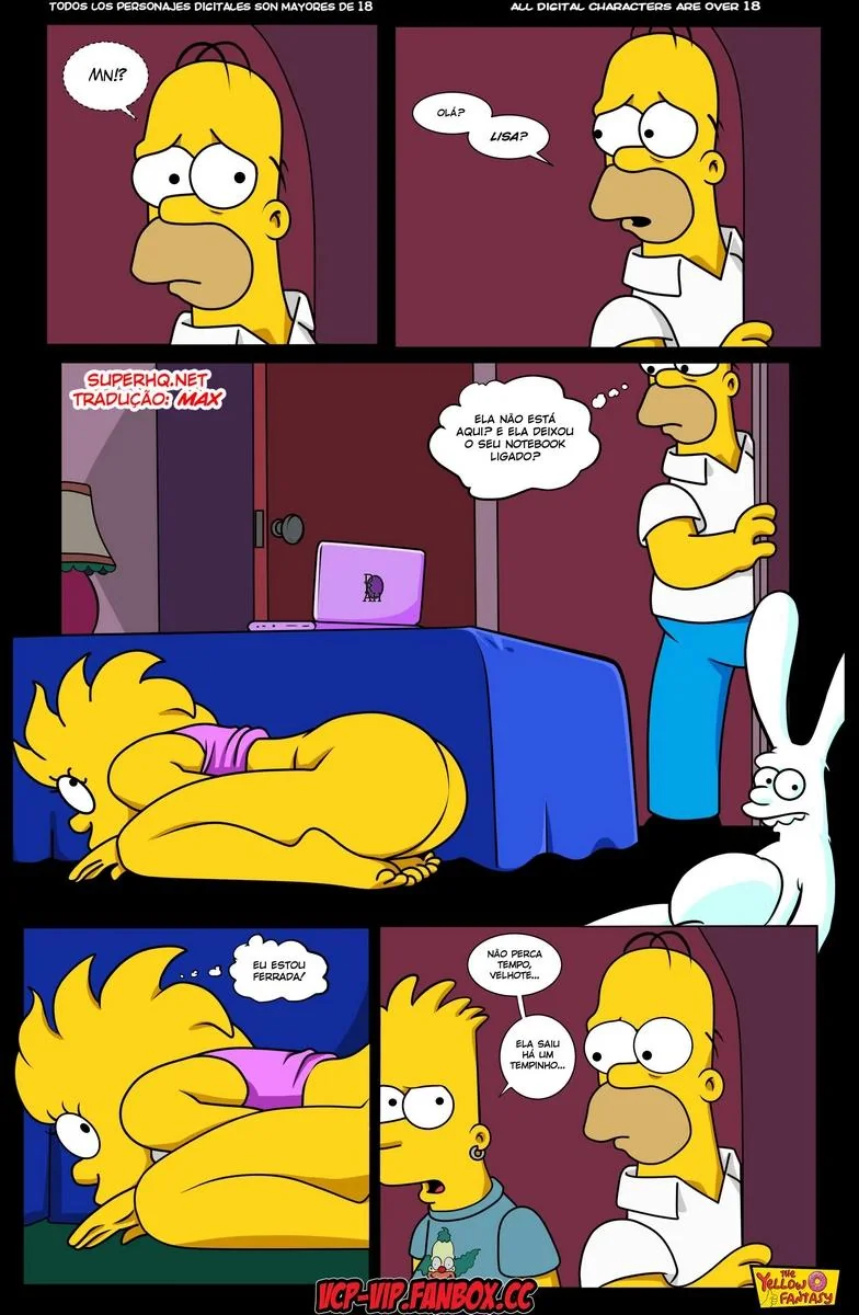 A Piranha da Marge Descobre o Segredo da Lisa – HQ dos Simpsons em Hentai Brasileiro