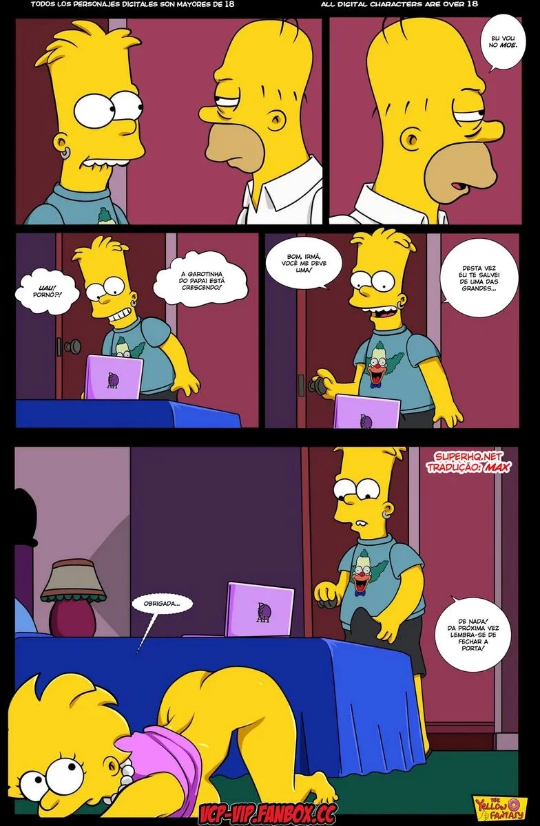 A Piranha da Marge Descobre o Segredo da Lisa – HQ dos Simpsons em Hentai Brasileiro