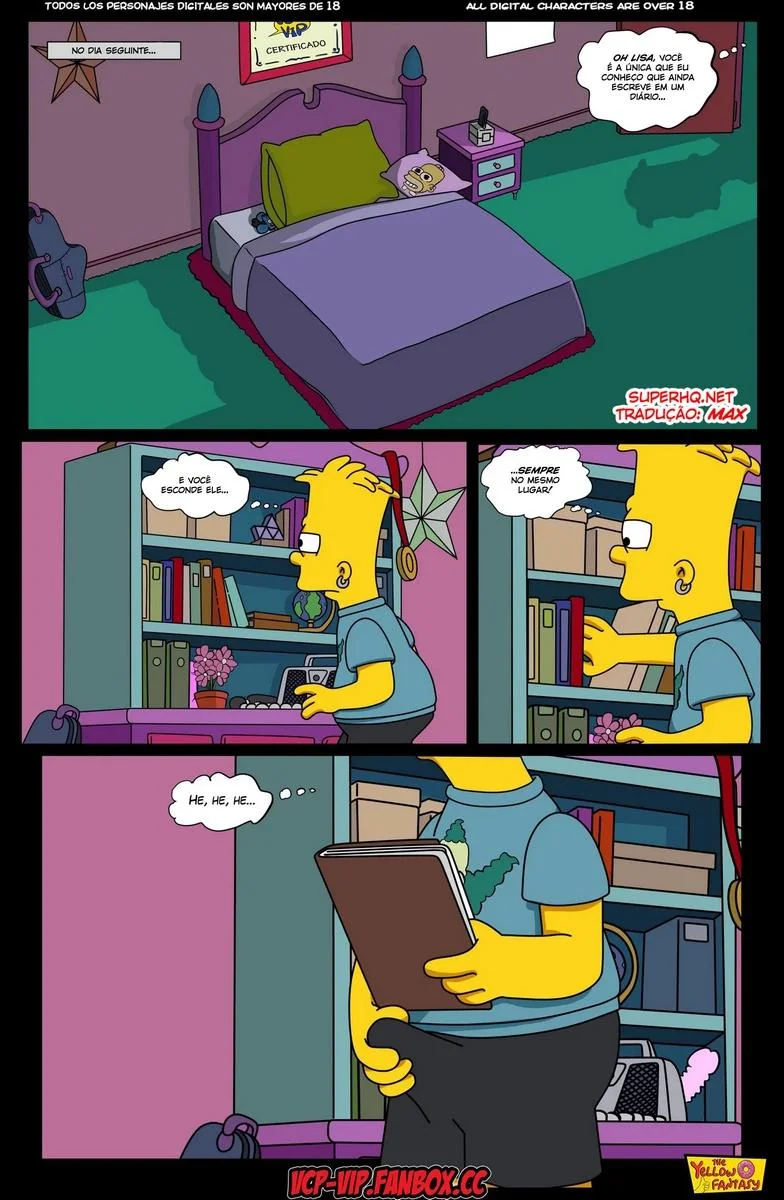 A Piranha da Marge Descobre o Segredo da Lisa – HQ dos Simpsons em Hentai Brasileiro