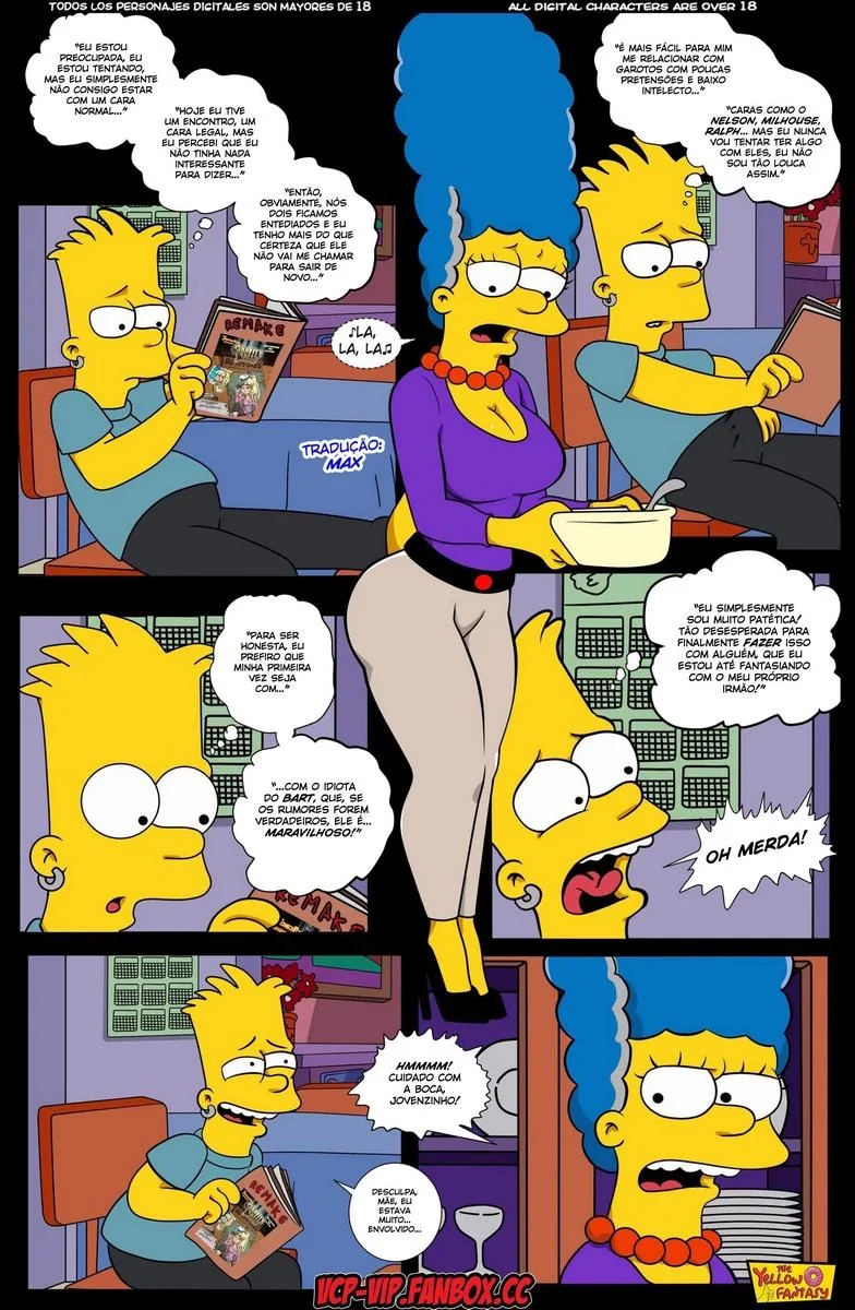 A Piranha da Marge Descobre o Segredo da Lisa – HQ dos Simpsons em Hentai Brasileiro