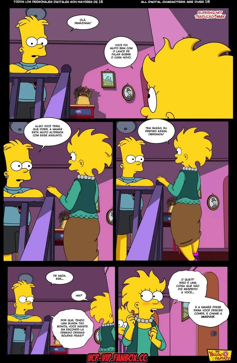 A Piranha da Marge Descobre o Segredo da Lisa – HQ dos Simpsons em Hentai Brasileiro