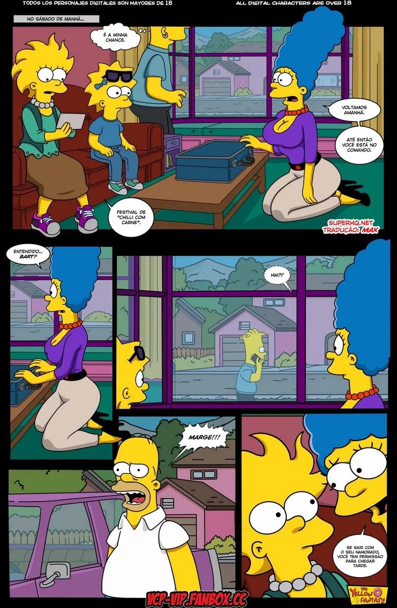 A Piranha da Marge Descobre o Segredo da Lisa – HQ dos Simpsons em Hentai Brasileiro