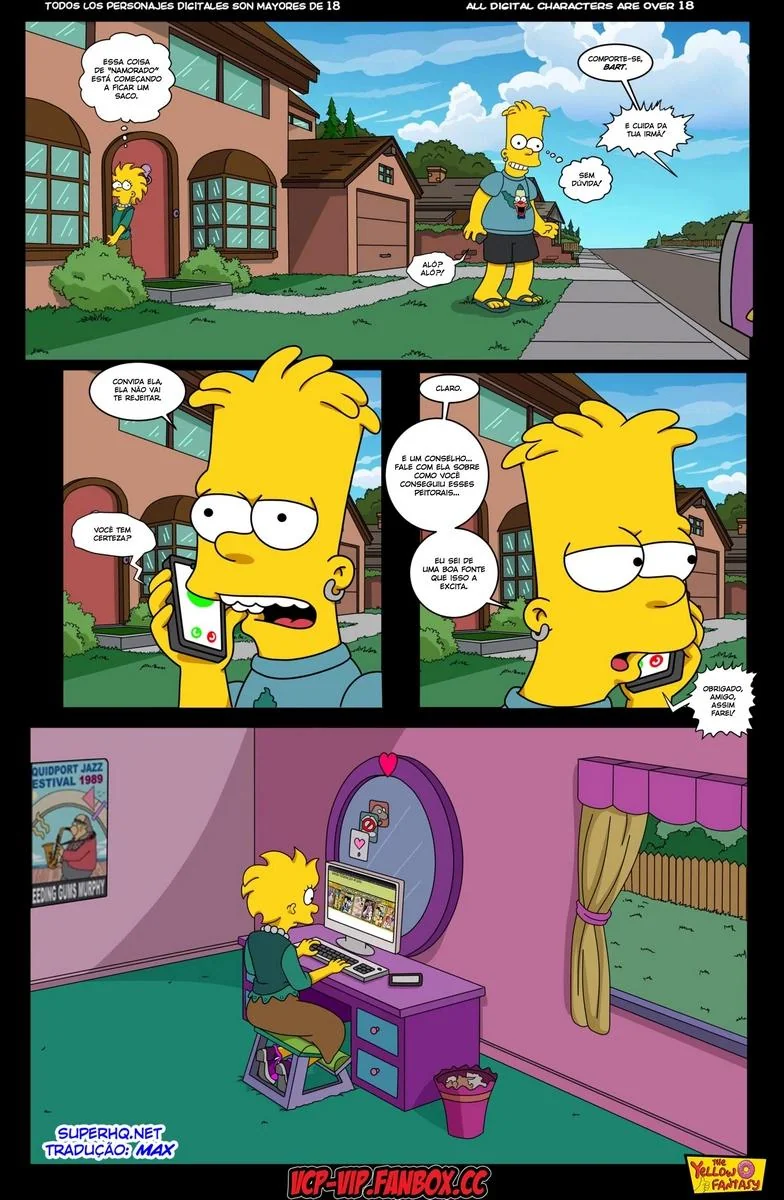 A Piranha da Marge Descobre o Segredo da Lisa – HQ dos Simpsons em Hentai Brasileiro