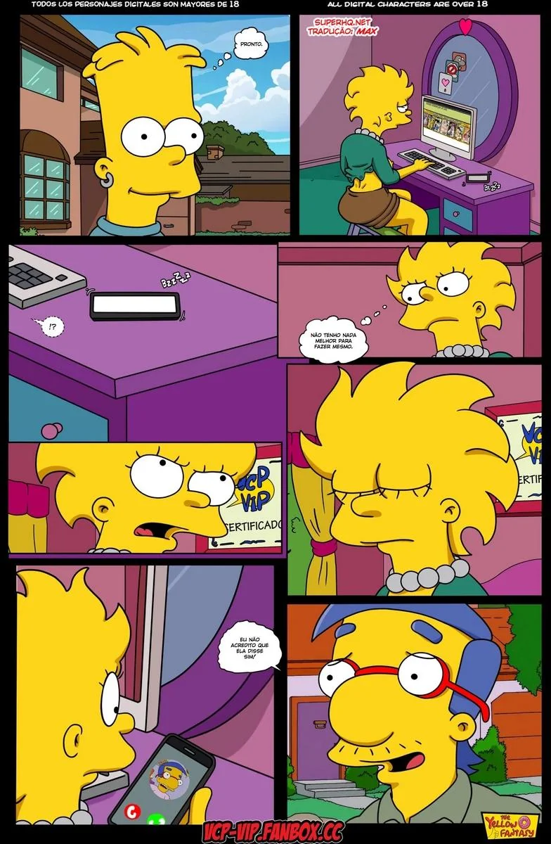 A Piranha da Marge Descobre o Segredo da Lisa – HQ dos Simpsons em Hentai Brasileiro
