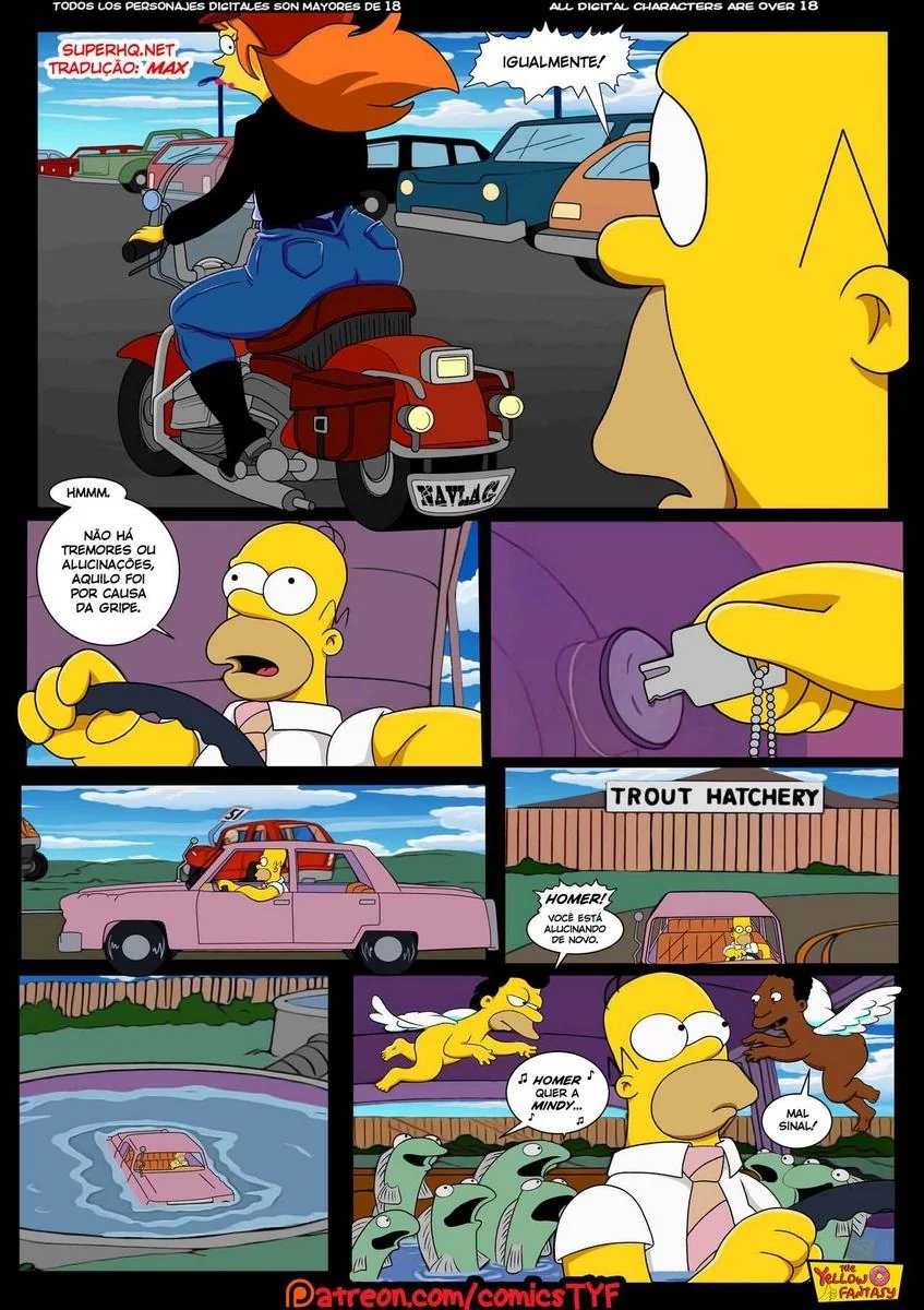 Homer e a Piranha da Usina – Hentai HQ Brasileiro