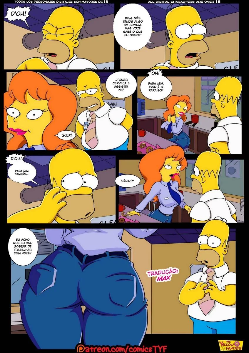 Homer e a Piranha da Usina – Hentai HQ Brasileiro