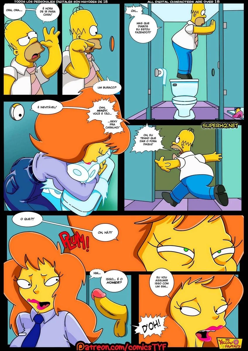 Homer e a Piranha da Usina – Hentai HQ Brasileiro
