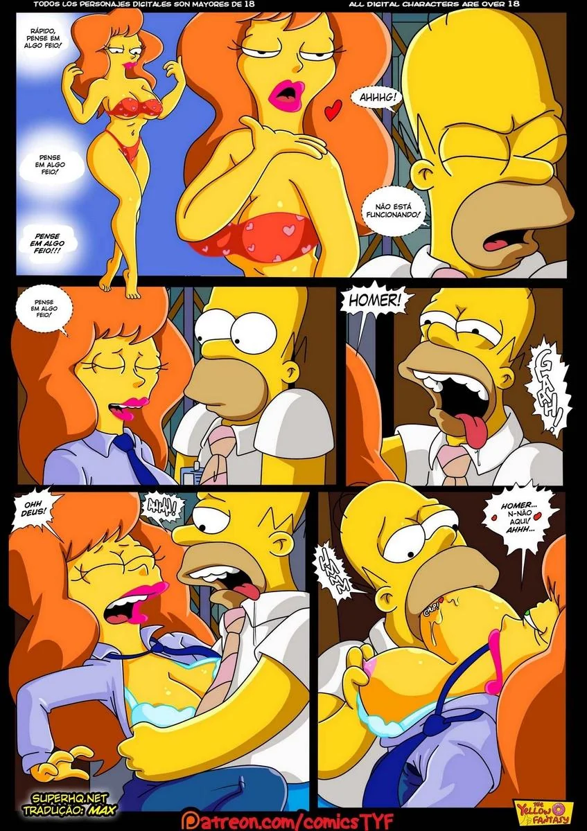 Homer e a Piranha da Usina – Hentai HQ Brasileiro