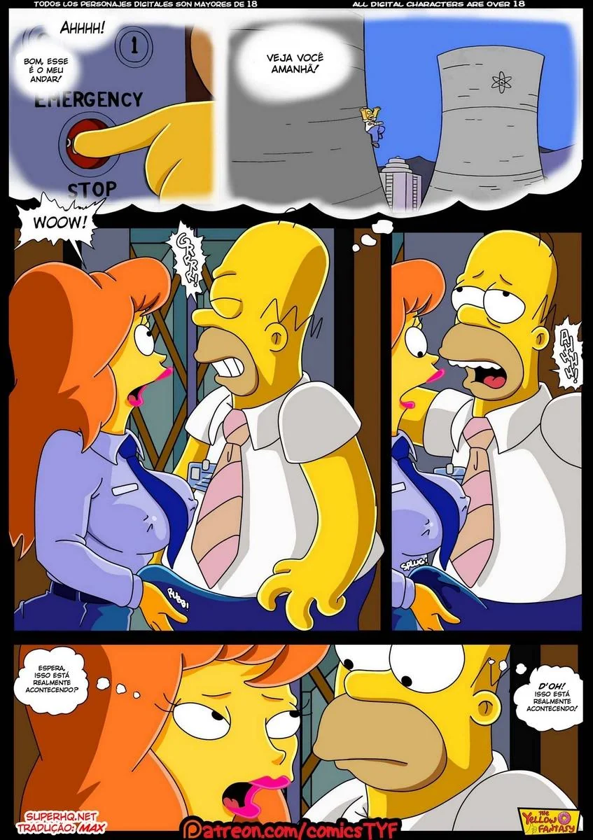 Homer e a Piranha da Usina – Hentai HQ Brasileiro