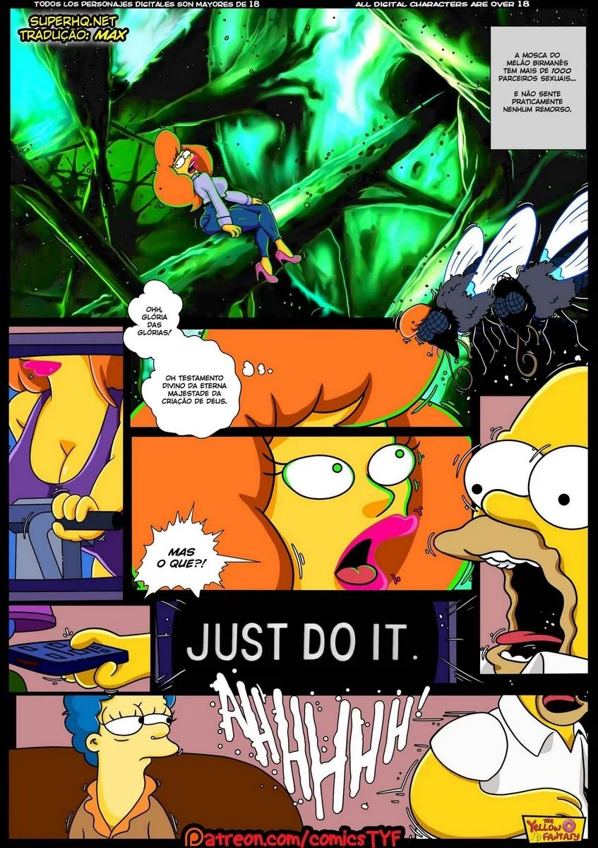 Homer e a Piranha da Usina – Hentai HQ Brasileiro