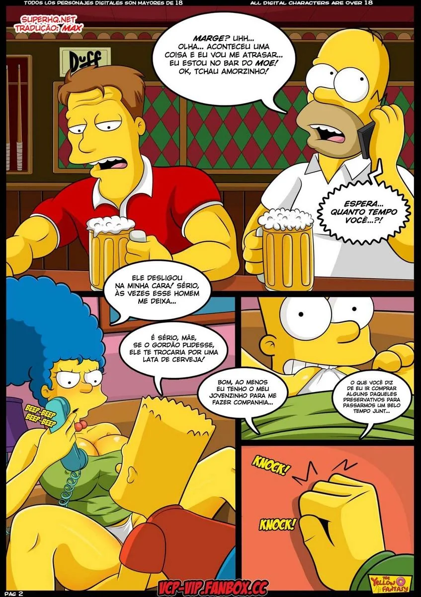 Marge e Bart nos Simpsons – Mãe Piranha e Filho Tarado em HQ Brasileiro