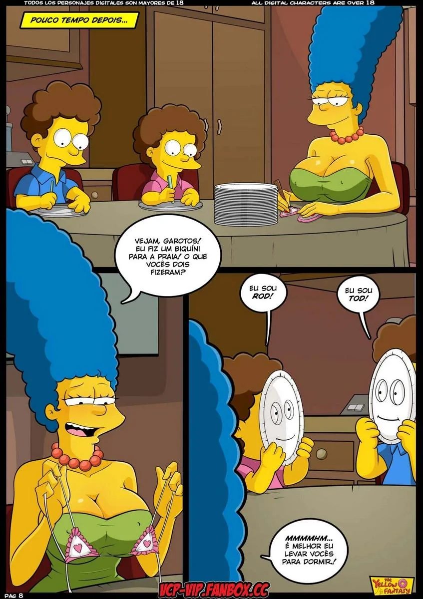 Marge e Bart nos Simpsons – Mãe Piranha e Filho Tarado em HQ Brasileiro