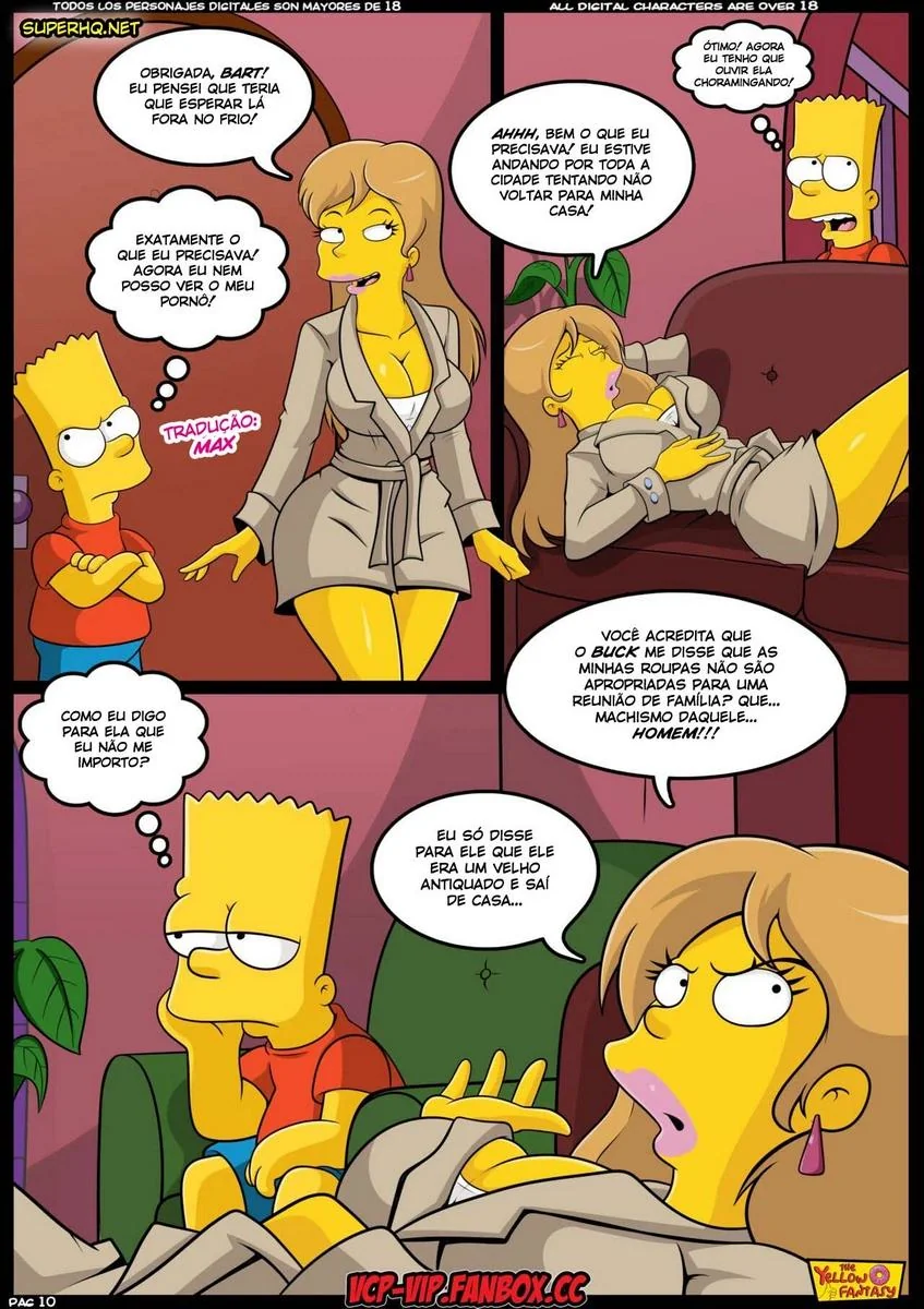 Marge e Bart nos Simpsons – Mãe Piranha e Filho Tarado em HQ Brasileiro