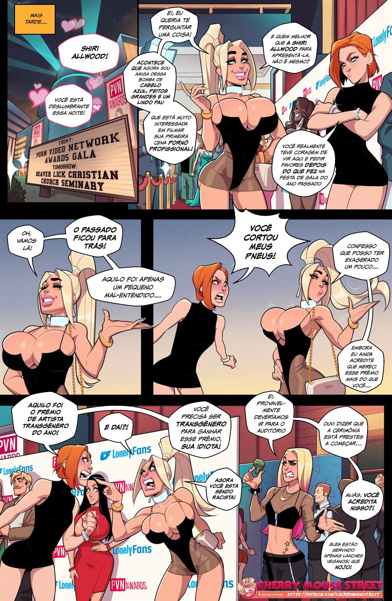 Premiação do Cartoon Porno: Chloe vs Penny – A Vingança da Piranha em HQ Brasileiro
