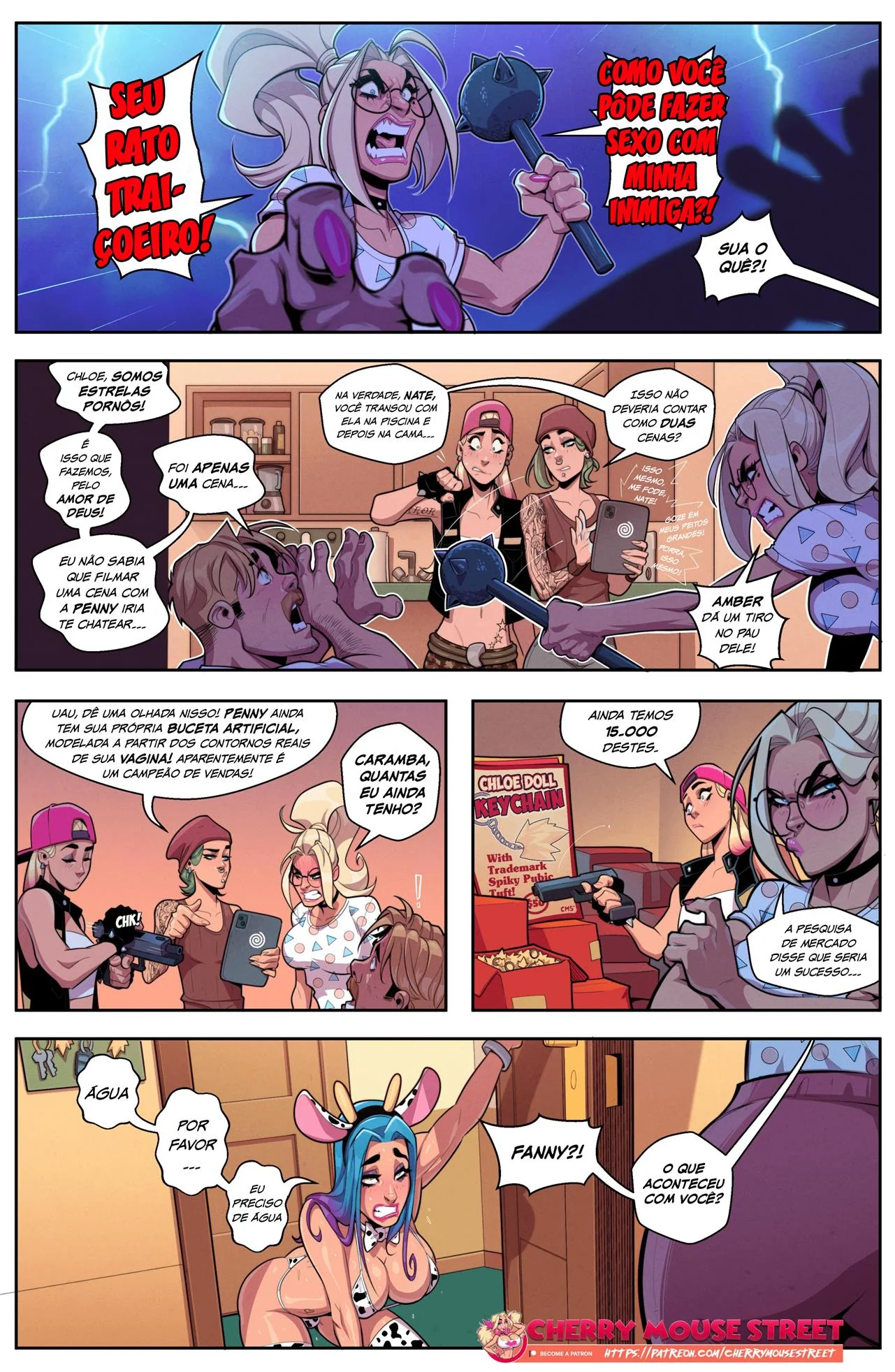 Premiação do Cartoon Porno: Chloe vs Penny – A Vingança da Piranha em HQ Brasileiro
