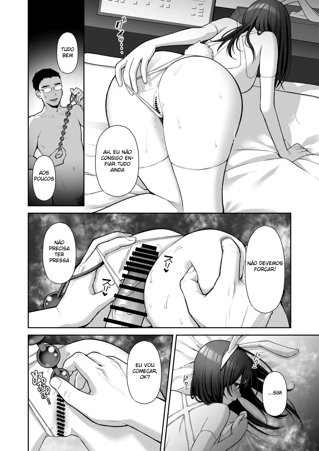 Secretária Piranha Transa Loucamente com Seu Chefe em Hentai HQ Brasileiro