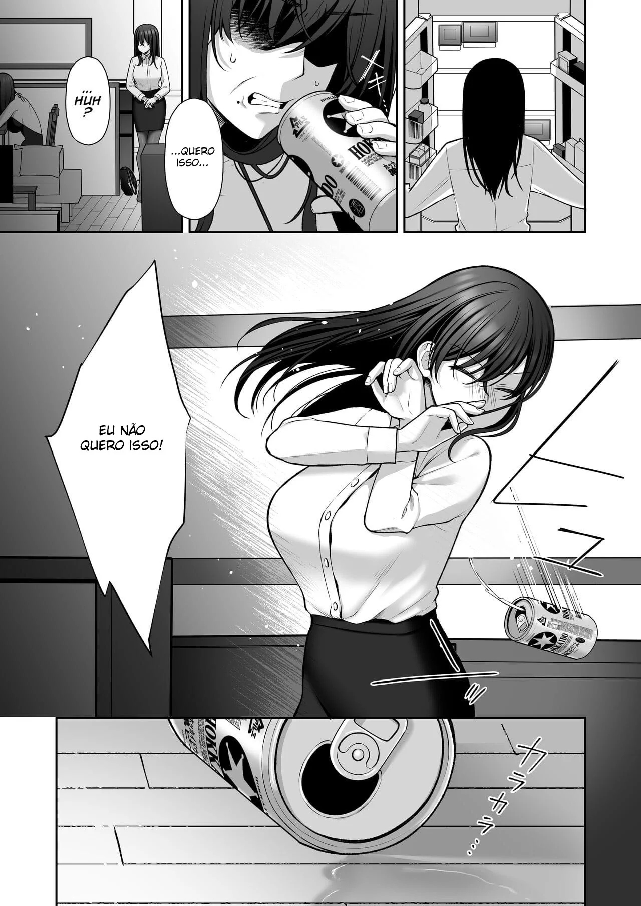 Secretária Piranha Transa Loucamente com Seu Chefe em Hentai HQ Brasileiro