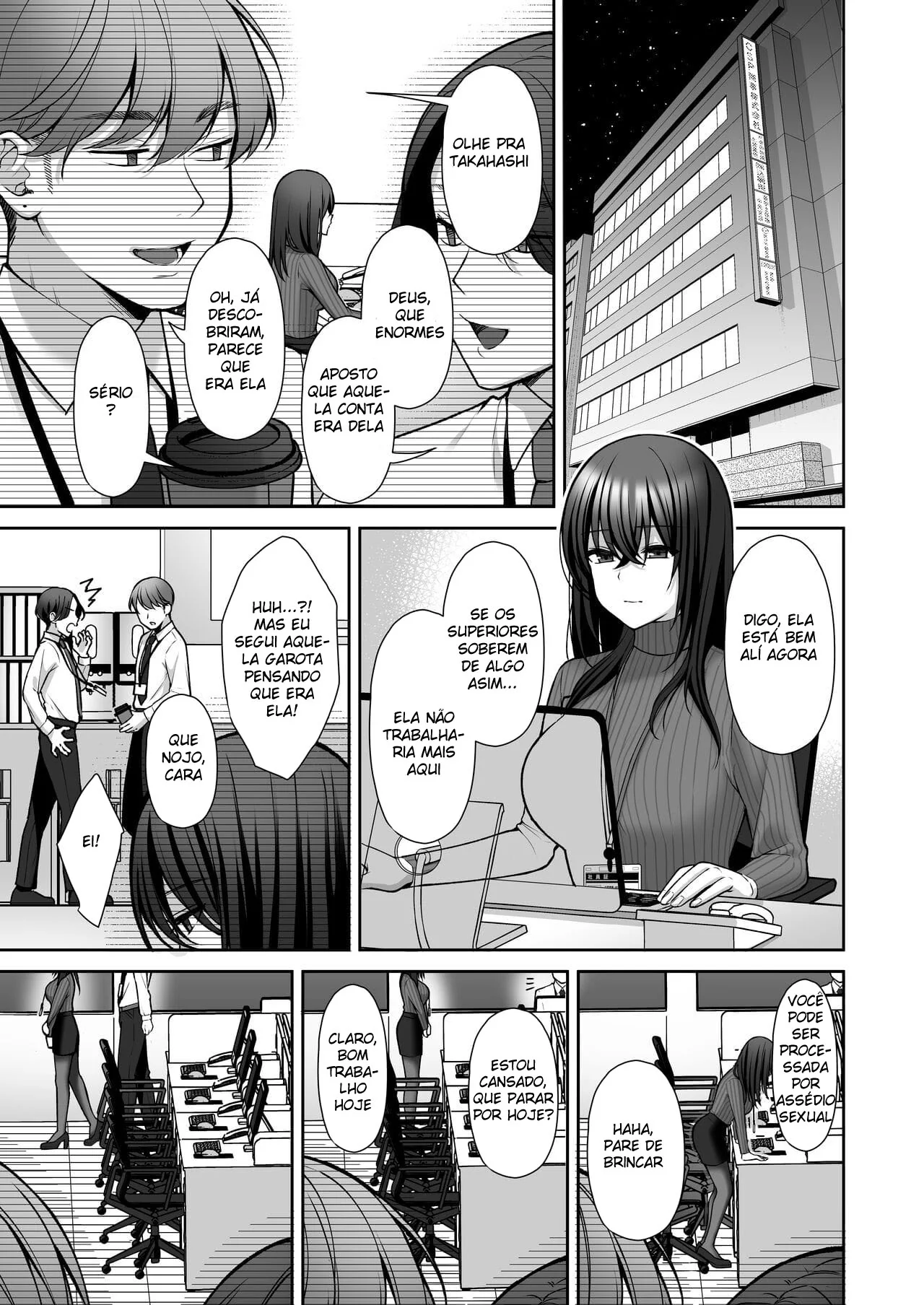 Secretária Piranha Transa Loucamente com Seu Chefe em Hentai HQ Brasileiro